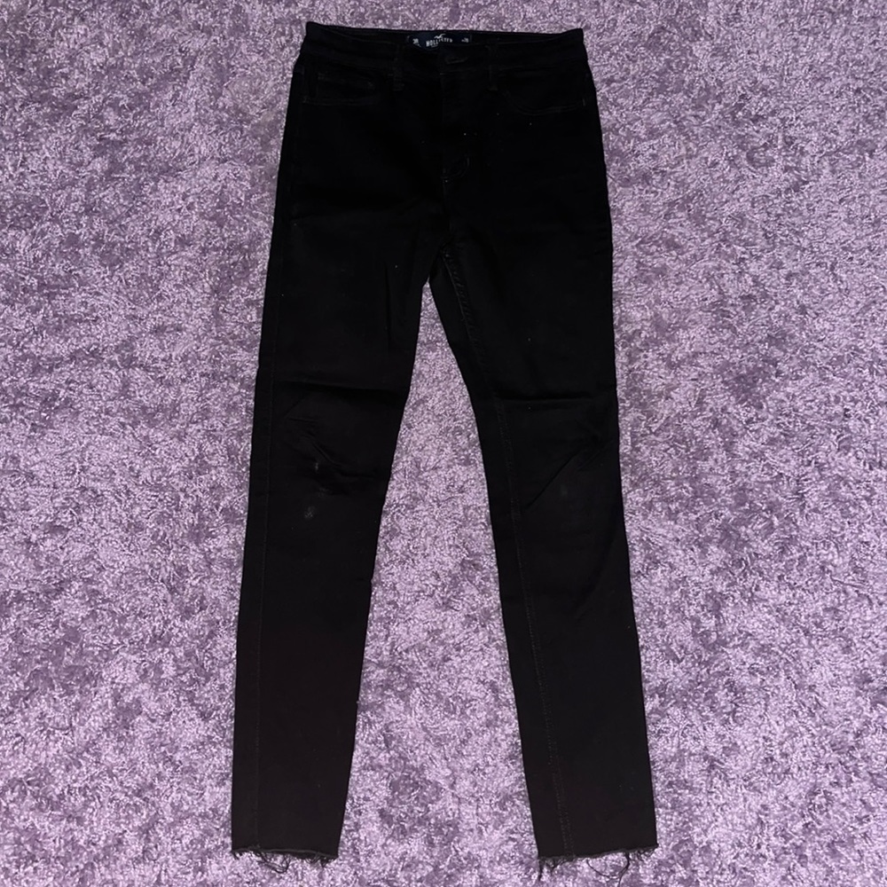hollister black skinny jeans